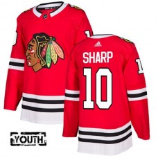 Dětské Dresy Chicago Blackhawks Patrick Sharp 10 Červená Authentic