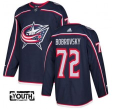 Dětské Dresy Columbus Blue Jackets Sergei Bobrovsky 72 Navy Authentic