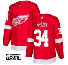 Dětské Dresy Detroit Red Wings Petr Mrazek 34 Červená Authentic