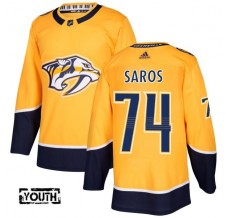 Dětské Dresy Nashville Predators Juuse Saros 74 Zlatá Authentic