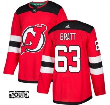 Dětské Dresy New Jersey Devils Jesper Bratt 63 Červená Authentic