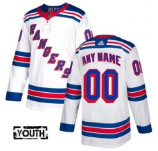 Dětské Dresy New York Rangers Customized Bílá Authentic