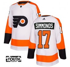 Dětské Dresy Philadelphia Flyers Wayne Simmonds 17 Bílá Authentic