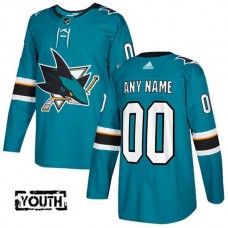 Dětské Dresy San Jose Sharks Customized Teal Authentic