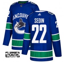Dětské Dresy Vancouver Canucks Daniel Sedin 22 Modrá Authentic
