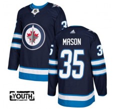 Dětské Dresy Winnipeg Jets Steve Mason 35 Navy Authentic