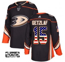 Dětský Dres Anaheim Ducks Ryan Getzlaf 15 USA Flag Fashion Černá Authentic