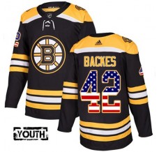 Dětský Dres Boston Bruins David Backes 42 USA Flag Fashion Černá Authentic