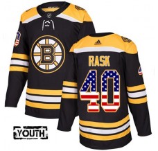 Dětský Dres Boston Bruins Tuukka Rask 40 USA Flag Fashion Černá Authentic