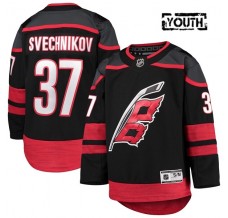 Dětský Dres Carolina Hurricanes Andrei Svechnikov 37 Černá Premier Domácí