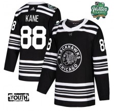 Dětský Dres Chicago Blackhawks Patrick Kane 88 2019 Winter Classic Patch Černá Authentic
