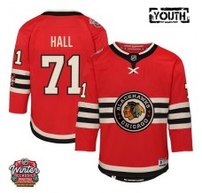 Dětský Dres Chicago Blackhawks Taylor Hall 71 2025 Winter Classic Patch Červená Premier Alternativní