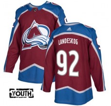 Dětský Dres Colorado Avalanche Gabriel Landeskog 92 Burgundská Červená Authentic