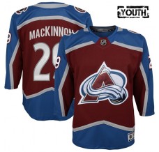 Dětský Dres Colorado Avalanche Nathan MacKinnon 29 Burgundská Červená Premier Domácí