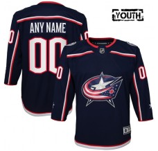 Dětský Dres Columbus Blue Jackets Custom Námořnická Modrá Premier Domácí
