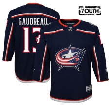 Dětský Dres Columbus Blue Jackets Johnny Gaudreau 13 2022-23 Námořnická Modrá Premier Domácí
