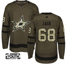 Dětský Dres Dallas Stars Jaromir Jagr 68 Maskáčová Zelená Authentic