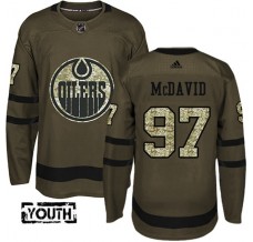 Dětský Dres Edmonton Oilers Connor McDavid 97 Maskáčová Zelená Authentic
