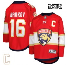 Dětský Dres Florida Panthers Aleksander Barkov 16 Captain Patch Červená Premier Domácí