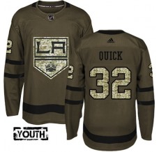 Dětský Dres Los Angeles Kings Jonathan Quick 32 Maskáčová Zelená Authentic