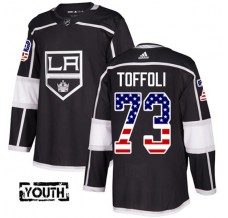 Dětský Dres Los Angeles Kings Tyler Toffoli 73 USA Flag Fashion Černá Authentic