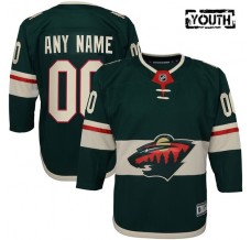 Dětský Dres Minnesota Wild Custom Zelená Premier Domácí