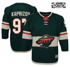 Dětský Dres Minnesota Wild Kirill Kaprizov 97 Zelená Premier Domácí