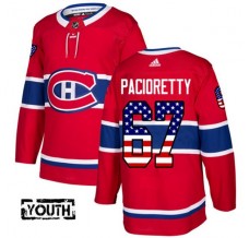 Dětský Dres Montreal Canadiens Max Pacioretty 67 USA Flag Fashion Červená Authentic