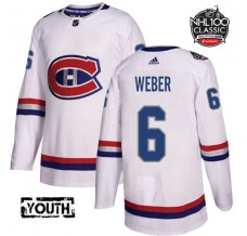 Dětský Dres Montreal Canadiens Shea Weber 6 2017 100 Classic Patch Bílá Authentic
