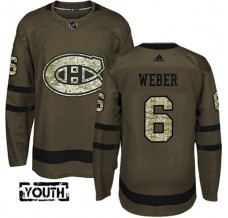 Dětský Dres Montreal Canadiens Shea Weber 6 Maskáčová Zelená Authentic