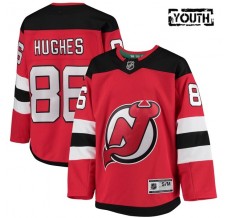 Dětský Dres New Jersey Devils Jack Hughes 86 Červená Premier Domácí