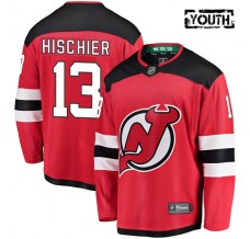 Dětský Dres New Jersey Devils Nico Hischier 13 Červená Breakaway Domácí