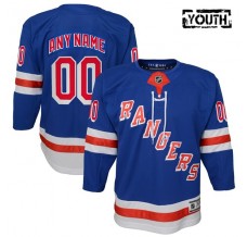 Dětský Dres New York Rangers Custom Modrá Premier Domácí