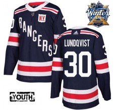 Dětský Dres New York Rangers Henrik Lundqvist 30 2018 Winter Classic Patch Námořnická Modrá Authentic