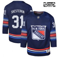 Dětský Dres New York Rangers Igor Shesterkin 31 Námořnická Modrá Premier Alternativní