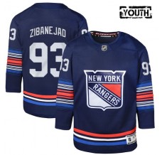 Dětský Dres New York Rangers Mika Zibanejad 93 Námořnická Modrá Premier Alternativní