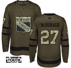 Dětský Dres New York Rangers Ryan McDonagh 27 Maskáčová Zelená Authentic