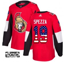 Dětský Dres Ottawa Senators Jason Spezza 19 USA Flag Fashion Červená Authentic