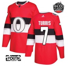 Dětský Dres Ottawa Senators Kyle Turris 7 2017 100 Classic Patch Červená Authentic