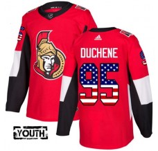 Dětský Dres Ottawa Senators Matt Duchene 95 USA Flag Fashion Červená Authentic