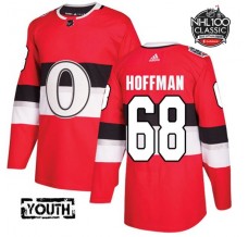 Dětský Dres Ottawa Senators Mike Hoffman 68 2017 100 Classic Patch Červená Authentic