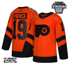 Dětský Dres Philadelphia Flyers Nolan Patrick 19 2019 Stadium Series Patch Černá Authentic