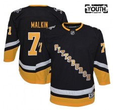 Dětský Dres Pittsburgh Penguins Evgeni Malkin 71 2021-22 Černá Premier Alternativní