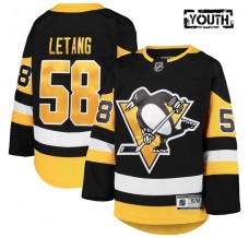Dětský Dres Pittsburgh Penguins Kris Letang 58 Černá Premier Domácí