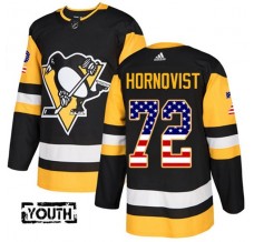 Dětský Dres Pittsburgh Penguins Patric Hornqvist 72 USA Flag Fashion Černá Authentic