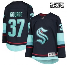 Dětský Dres Seattle Kraken Yanni Gourde 37 Modrá Premier Domácí