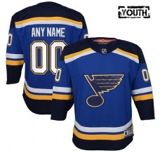 Dětský Dres St. Louis Blues Custom Modrá Premier Domácí