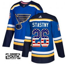 Dětský Dres St. Louis Blues Paul Stastny 26 USA Flag Fashion Modrá Authentic