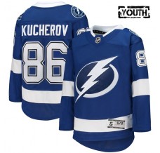 Dětský Dres Tampa Bay Lightning Nikita Kucherov 86 Modrá Premier Domácí