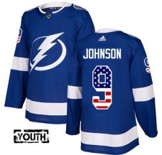 Dětský Dres Tampa Bay Lightning Tyler Johnson 9 USA Flag Fashion Modrá Authentic